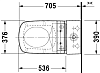 Чаша напольного унитаза Duravit DuraStyle 2156590000