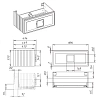 Тумба под раковину La Fenice Cubo FNC-01-CUB-B-90 белый