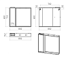 Зеркальный шкаф Brevita Balaton 90 L BAL-04090-01-01