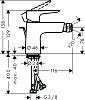 Смеситель для биде Hansgrohe Talis E 71720140, бронза