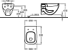 Подвесной унитаз Geberit Renova Plan 202160000 без сиденья, белый