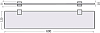 Полка STWORKI Glass Shelf 60 полкодержатели хром