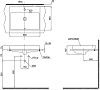 Раковина 60 см TOTO MH L1616C, белый