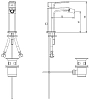 Смеситель для биде M&Z New Geometry NGM00300 хром