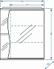 Зеркало-шкаф Stella Polar Волна Верея 60/C SP-00000048 с подсветкой, правый, белый