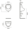 Писсуар Sanitana Mini S10072230600000, белый