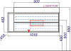 Тумба под раковину Aqwella Clarberg Logic 100 R LOG0110R белый