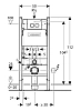 Инсталляция Geberit с безободковым унитазом Jacob Delafon Vox EDM102, сиденье микролифт, комплект 295200