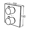 Смеситель для душа Jado Geometry F1361AA хром