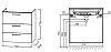 Тумба под раковину Jacob Delafon Odeon Rive Gauche EB2531-RX-F26 фиолетовый