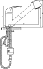 Смеситель Rossinka C C40-25 для кухонной мойки
