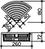 Полка Keuco Universal 24944 хром