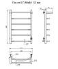 Полотенцесушитель электрический Тругор Пэк Пэксп5П80х4032 хром