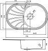 Кухонная мойка Iddis Suno SUN77SRi77, хром матовый