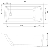 Акриловая ванна Mirsant Каспий MRV0039 белый