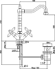Смеситель Cezares Nostalgia LS2 02 для раковины