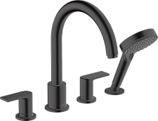 Смеситель на борт ванны Hansgrohe Vernis Shape 71459670, матовый чёрный