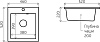 Мойка кухонная Domaci Римини DG 45-51-405 черная