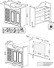 Мебель для ванной Бриклаер Анна 90 L белая