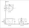 Приставной унитаз Aquanet Tavr 2.0 F LX-1908 (243544) безободковый Rimless, с крышкой-сиденьем Soft Close - Slimseat