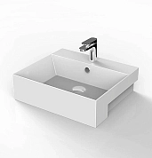 Раковина накладная ArtCeram Quadro QUL004 0100 белый