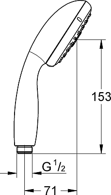 Душевая лейка Grohe New Tempesta 28419002