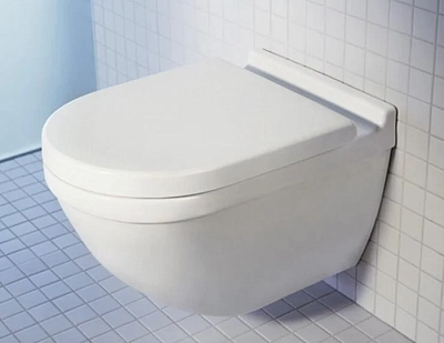 Инсталляция Geberit 111.300.00.5, с унитазом Duravit Starck 3 42250900A1, сиденье микролифт клавиша хром, комплект