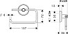 Держатель туалетной бумаги Hansgrohe Logis Classic