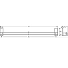 Полотенцедержатель Axor Universal Rectangular 42683820 серый