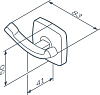 Крючок для полотенец Am.Pm Gem A9035622, черный
