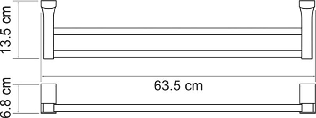 Держатель полотенец Wasserkraft Leine 5040WHITE