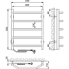 Электрический полотенцесушитель Laris Виктория П5 400x500 L 73207636, хром