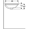 Раковина 61 см Geberit VariForm 500.756.01.2, белый