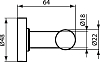 Крючок Ideal Standard IOM двойной