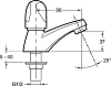 Кран для раковины Jacob Delafon Galeo E72923-CP, хром