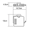 Держатель туалетной бумаги WasserKRAFT Dill К-3900 K-3925 хром