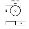 Раковина накладная Grossman GR-5010BBL черный