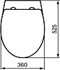 Крышка-сиденье для унитаза Ideal Standard Eurovit R195001