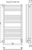 Полотенцесушитель электрический Terminus Енисей Енисей П13 500х1100 хром