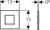 Кнопка смыва Geberit Sigma 30 HyTronic 116.037.KJ.1, белый