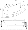 Акриловая ванна Excellent Aquaria Comfort левая 160х100