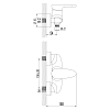 Смеситель для душа Lemark Status LM4403C хром