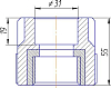 Муфта Kalde 3222-nfo-321000 32х1"