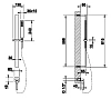 Душевой гарнитур Gessi Rettangolo 20142-031 хром