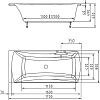 Акриловая ванна Alpen Alia 170х80 41119