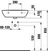 Раковина Laufen Pro 1495.1.104 белый