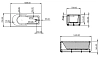 Акриловая ванна Artemis Flora 10110300201028 белый