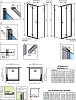 Дверь для душевого уголка 90 см Radaway Essenza New KDJ B door 90 left 385082-01-01L стекло прозрачное