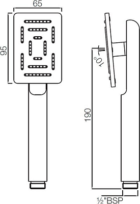 Ручной душ Jaquar Maze HSH-GLD-1657