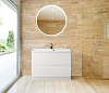 Тумба для комплекта BelBagno MARINO-700-2C-PIA-BL-P bianco lucido